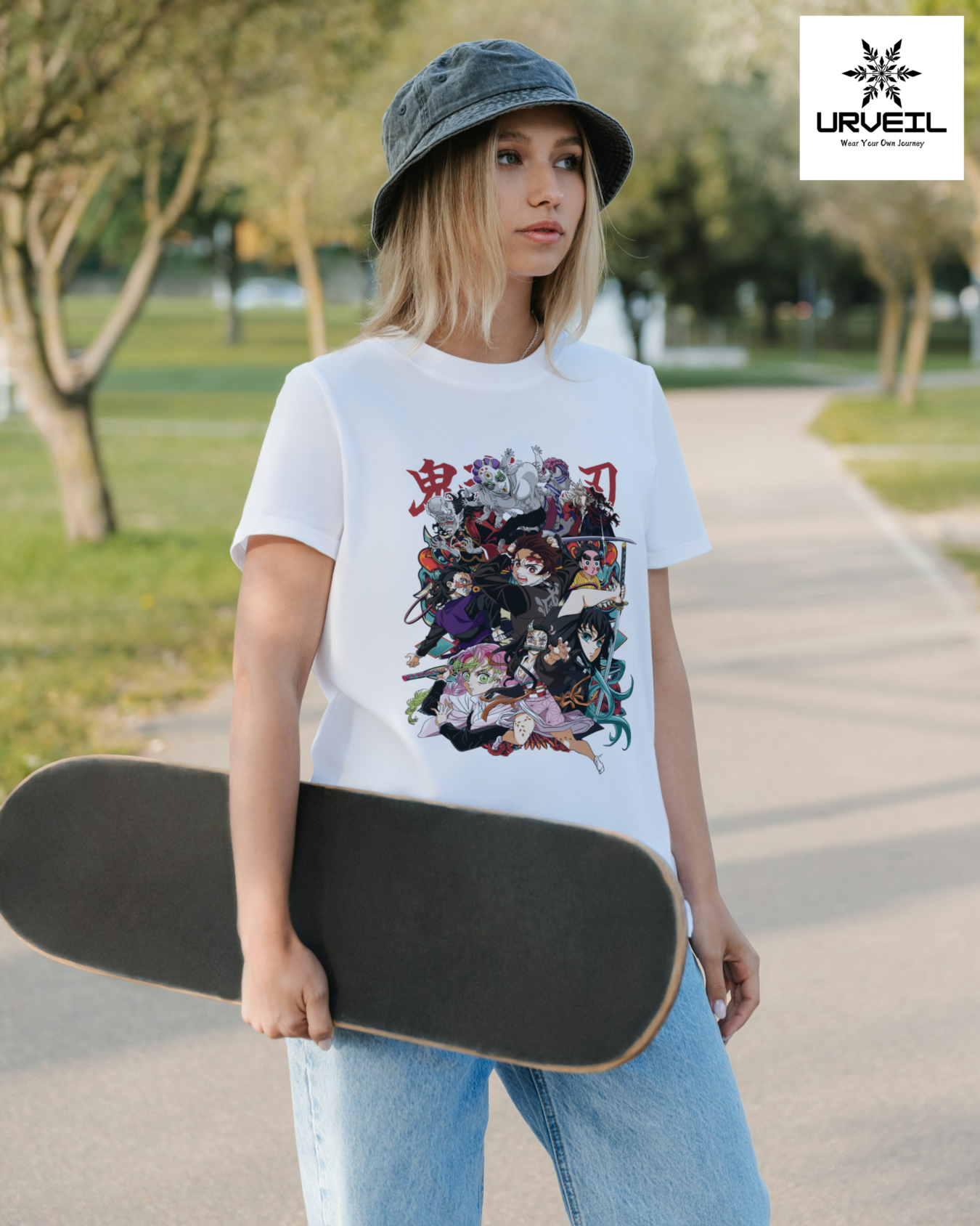 Group Of Hero And Villain Demon Slayer Graphic Printed Regular Fit T-Shirt