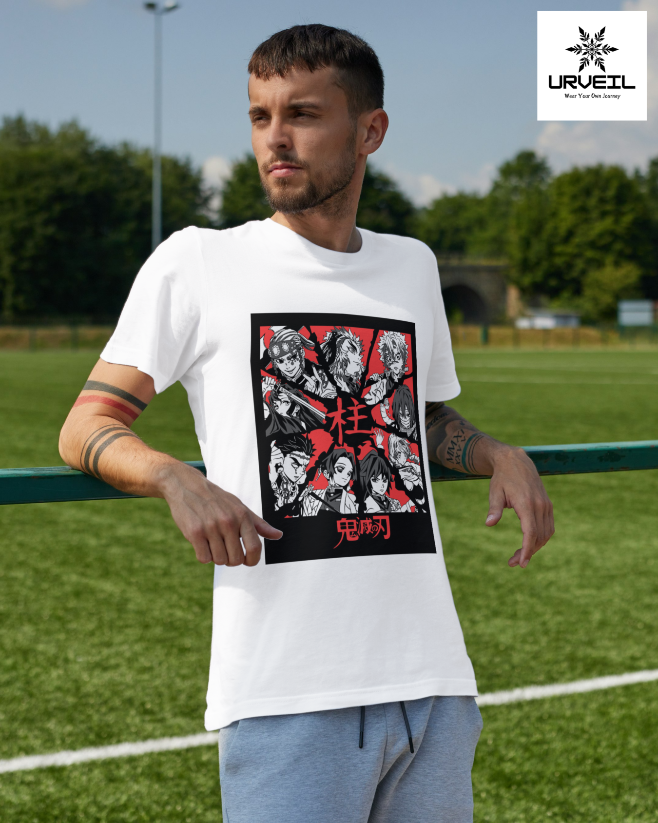 Group Of Demon Slayer Graphic Printed Regular Fit T-Shirt