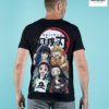 Group Of 4 Demon Slayer Graphic Printed Regular Fit T-Shirt