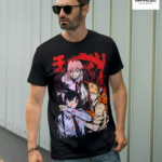 Denji & Power ChainsawMan Graphic Printed Regular Fit T-Shirt