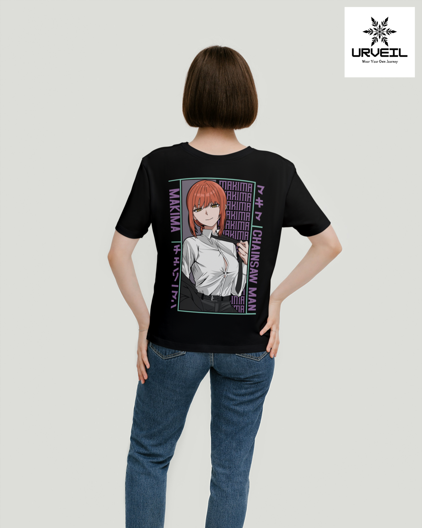 Makima ChainsawMan Graphic Printed Regular Fit T-Shirt