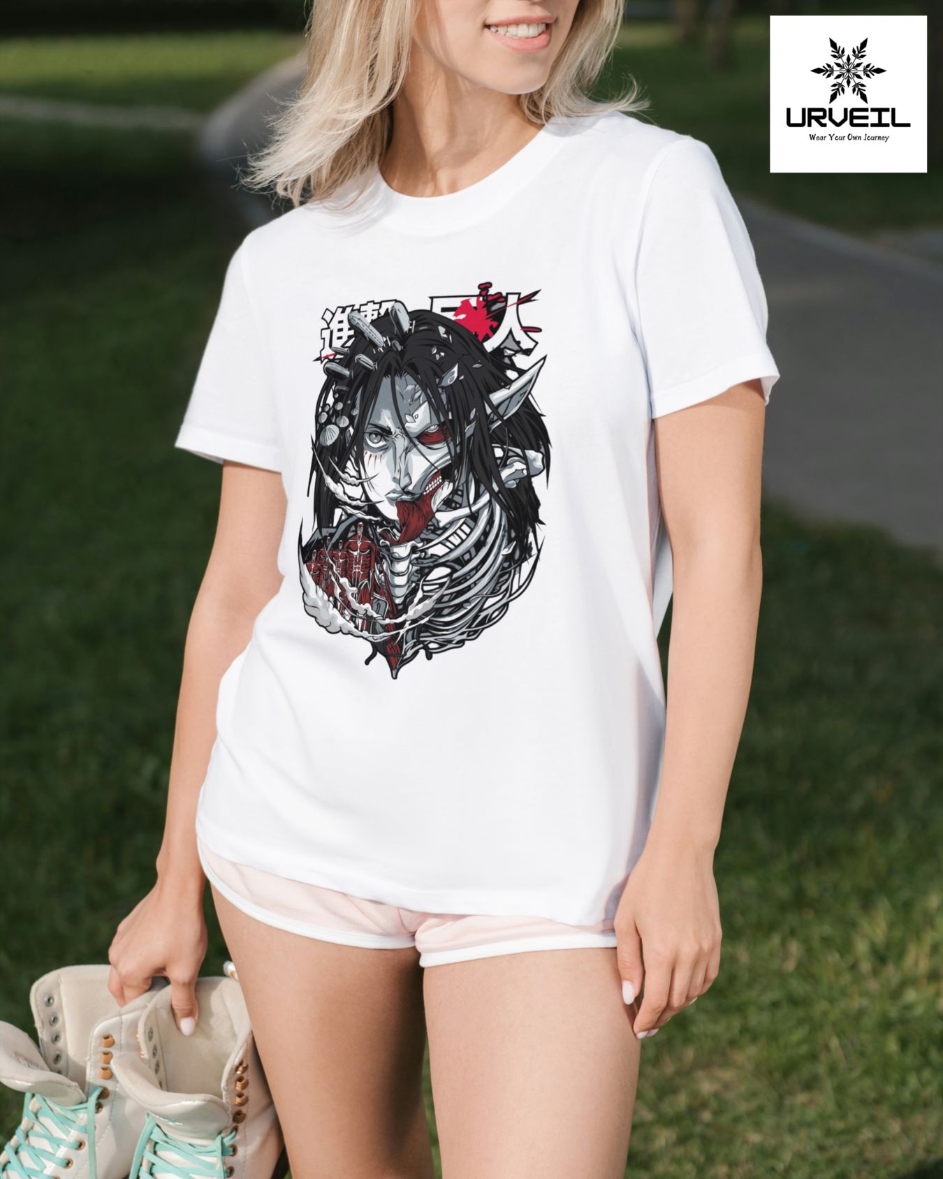 Eren Yeager Geometry Graphic Regular Fit T-shirt