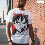 Eren Yeager Attack on Titan Geometry Graphic Regular Fit T-Shirt