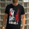 White Red Eren Yeager Attack on Titan Geometry Graphic Regular Fit T-Shirt