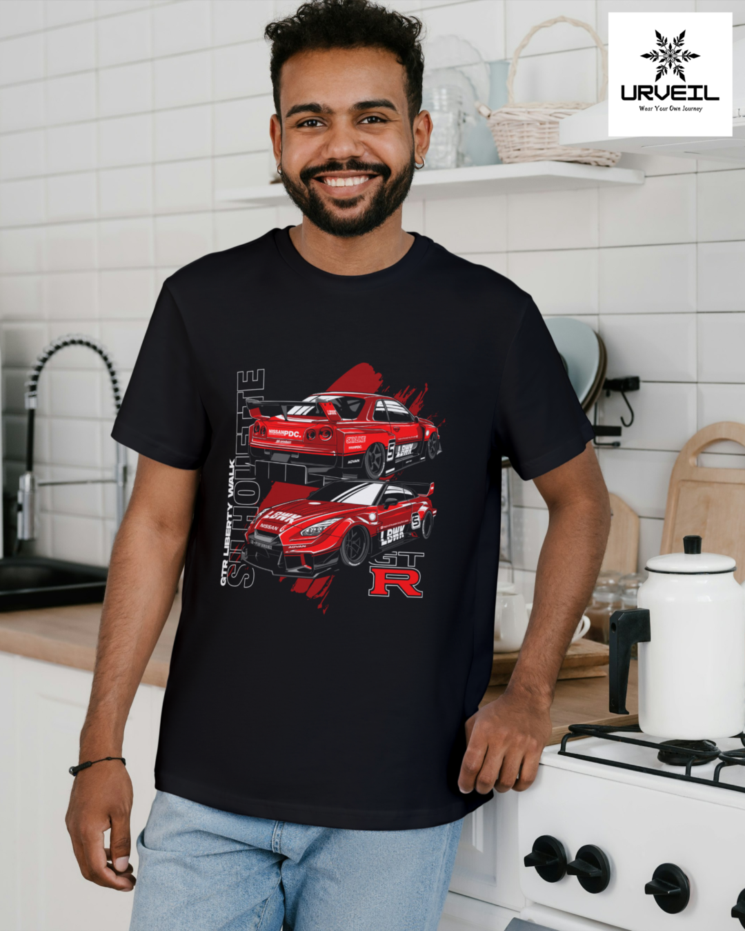 GTR Liberty Walk Graphic Printed Regular Fit T-shirt