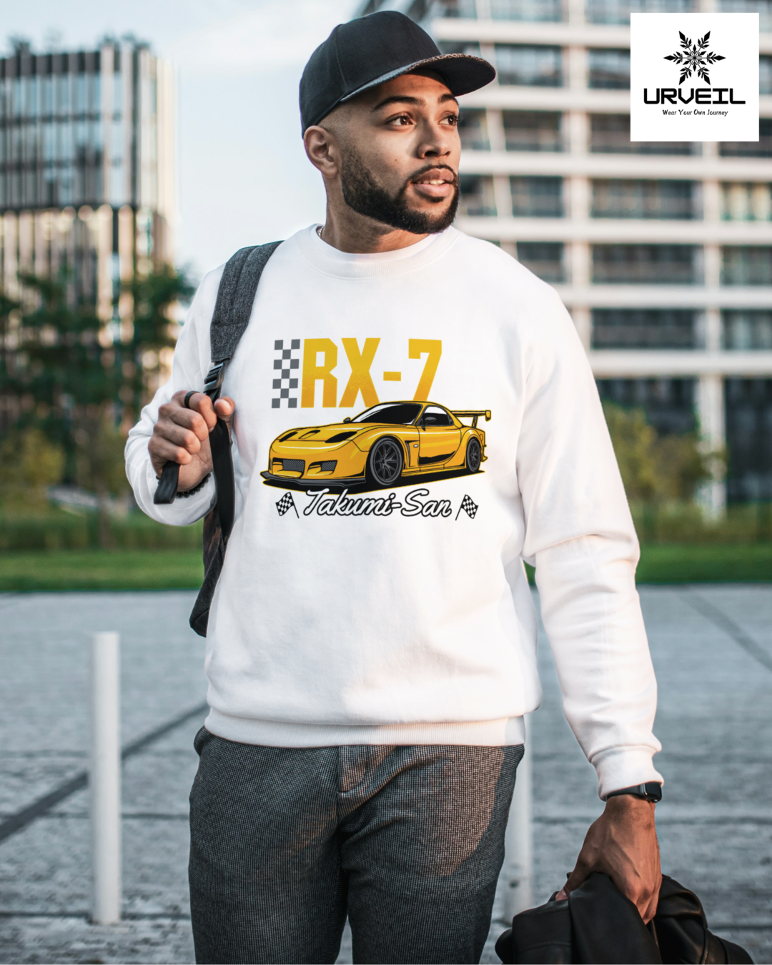 RX-7 Jakumi-San Graphic Printed Sweatshirt