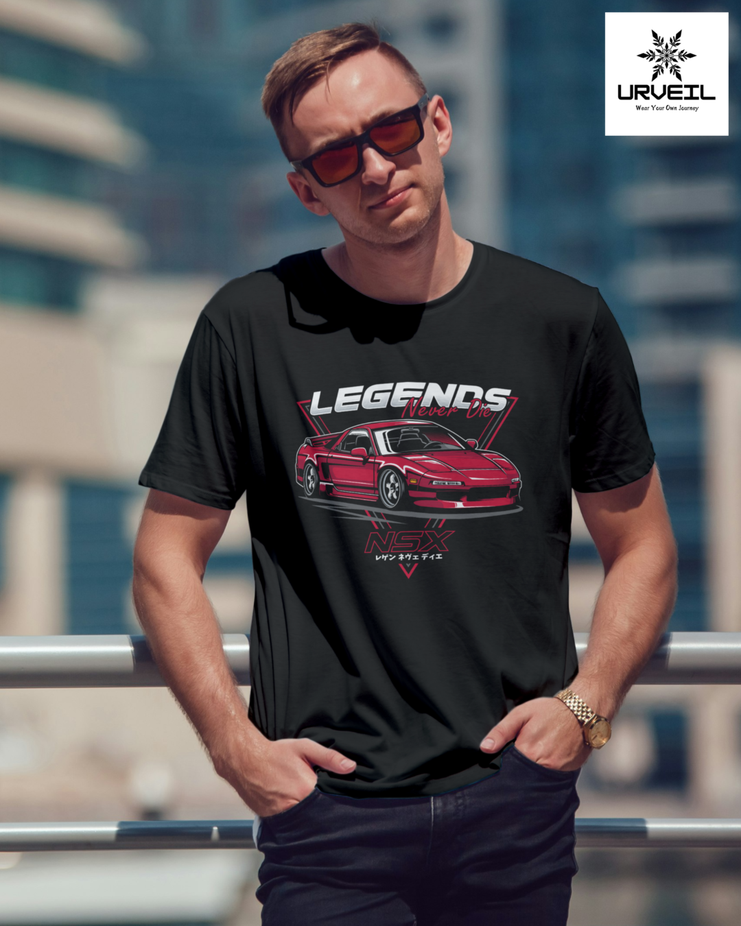 NSX Legends Graphic Printed Regular Fit T-shirt