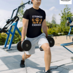 Stronger Than Your Excuses Graphic Printed Regular Fit T-shirt