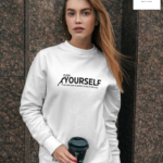 Women's Push Yourself Graphic Printed Sweatshirt
