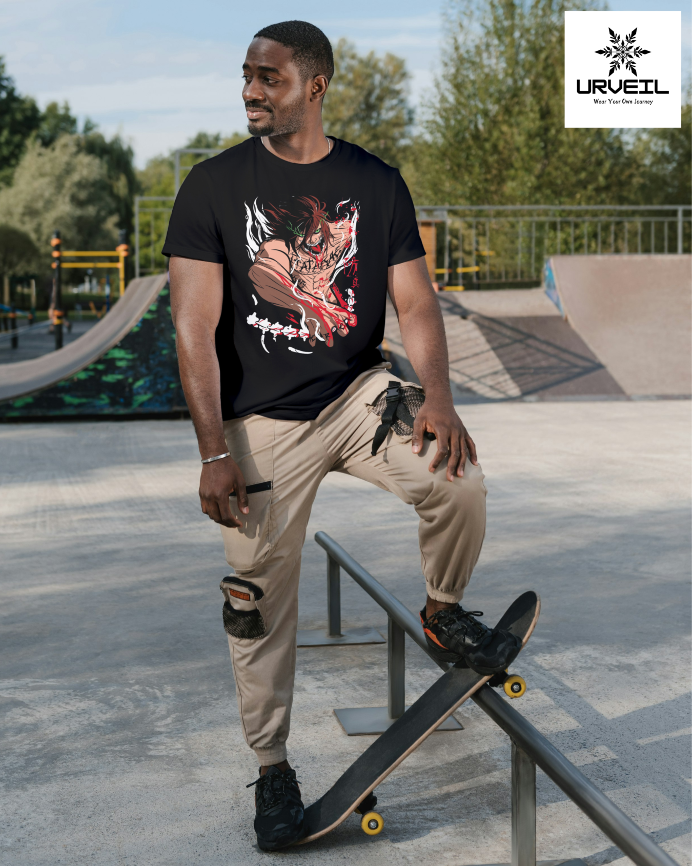 Eren Yeager Graphic Printed Regular Fit T-Shirt