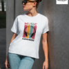 Women I Love Music Graphic Printed Regular Fit T-Shirt
