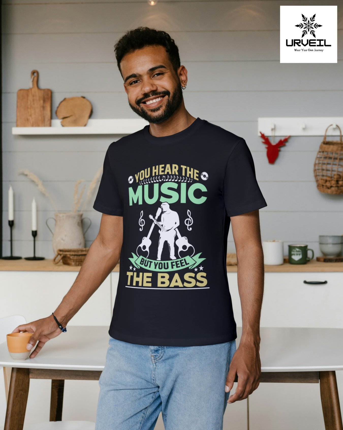 You Hear The Music Graphic Printed Regular Fit T-Shirt