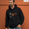 Music Is Life Graphic Printed Hoodie