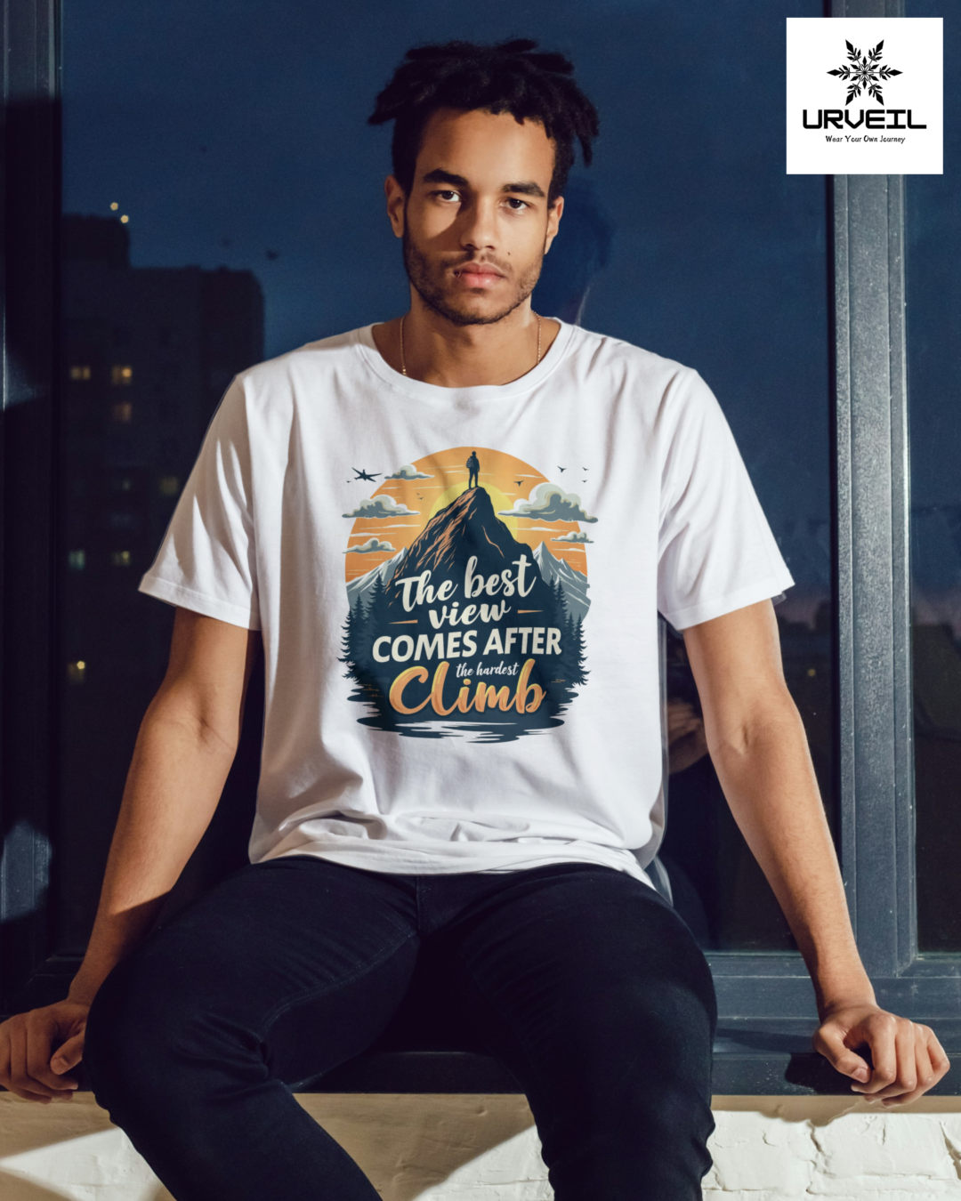 The Best View Graphic Printed Regular Fit T-Shirt