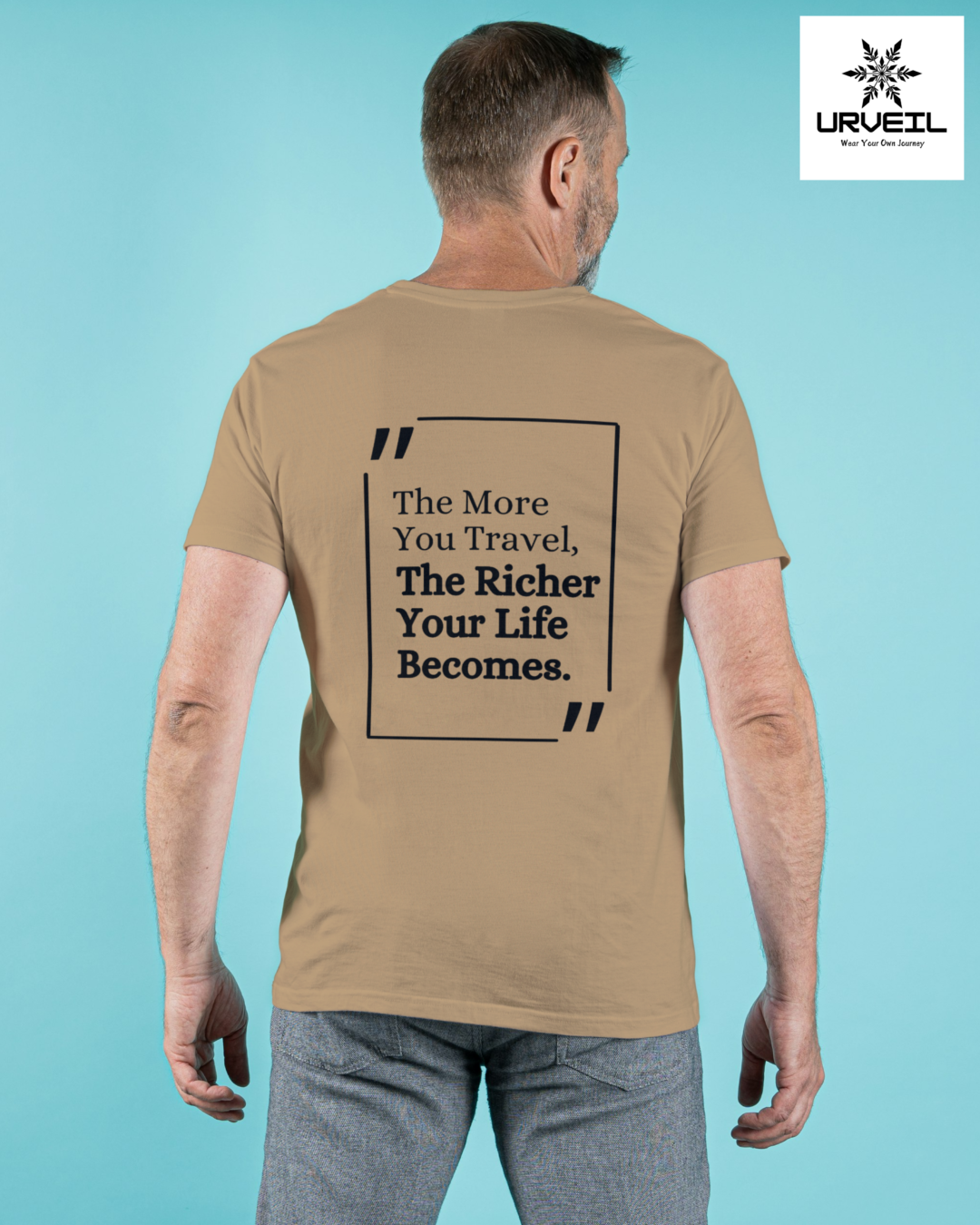 The More You Travel Graphic Printed Regular Fit T-Shirt