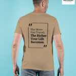 The More You Travel Graphic Printed Regular Fit T-Shirt