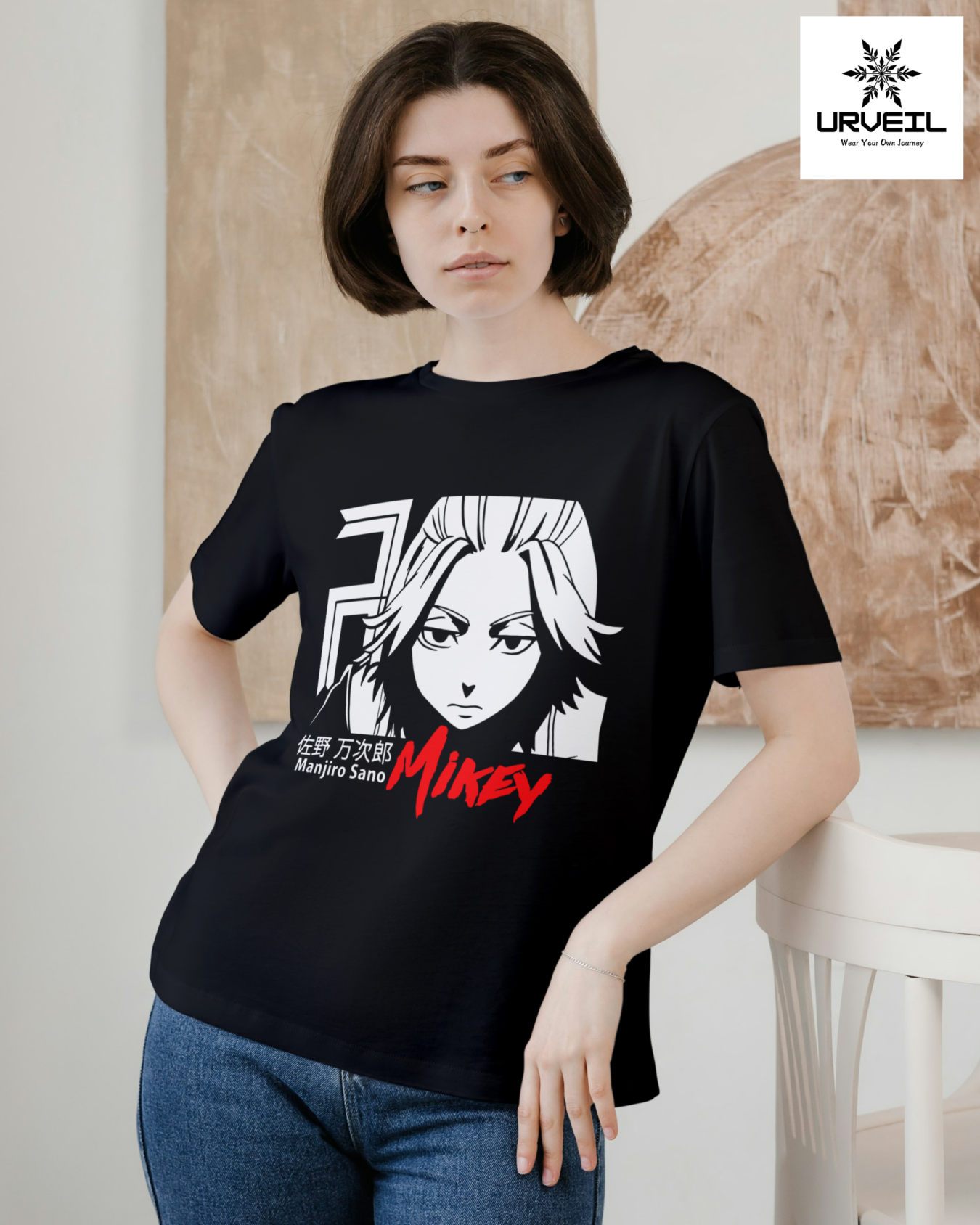 Manjiro Sano MIKEY Graphic Printed Regular Fit T-Shirt
