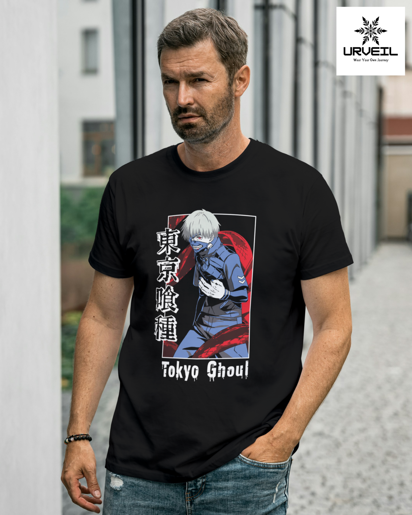 Tokyo Ghoul Graphic Printed Regular Fit T-Shirt