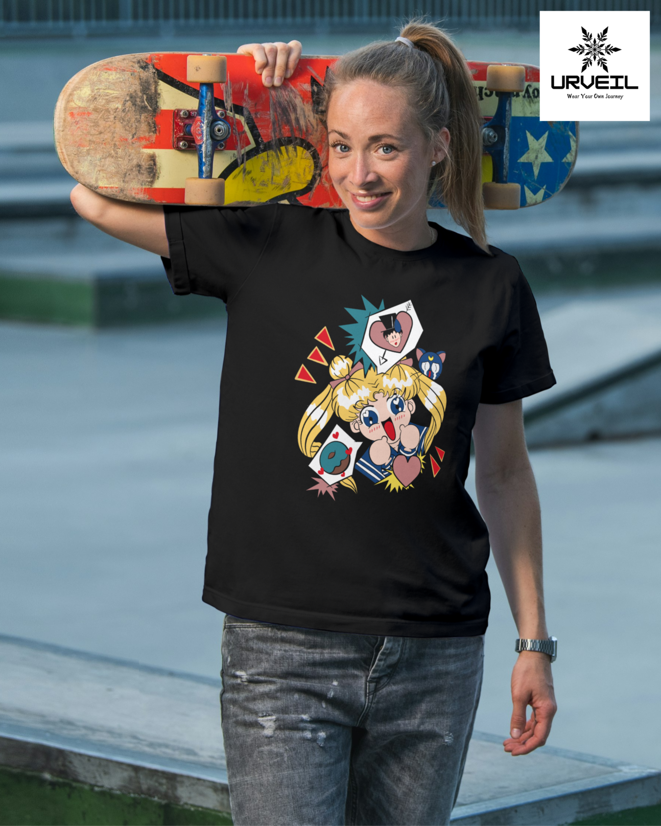 Sailor Moon Graphic Printed Regular Fit T-Stirt