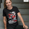 Women's Car Racing Graphic Printed Regular Fit T-shirt