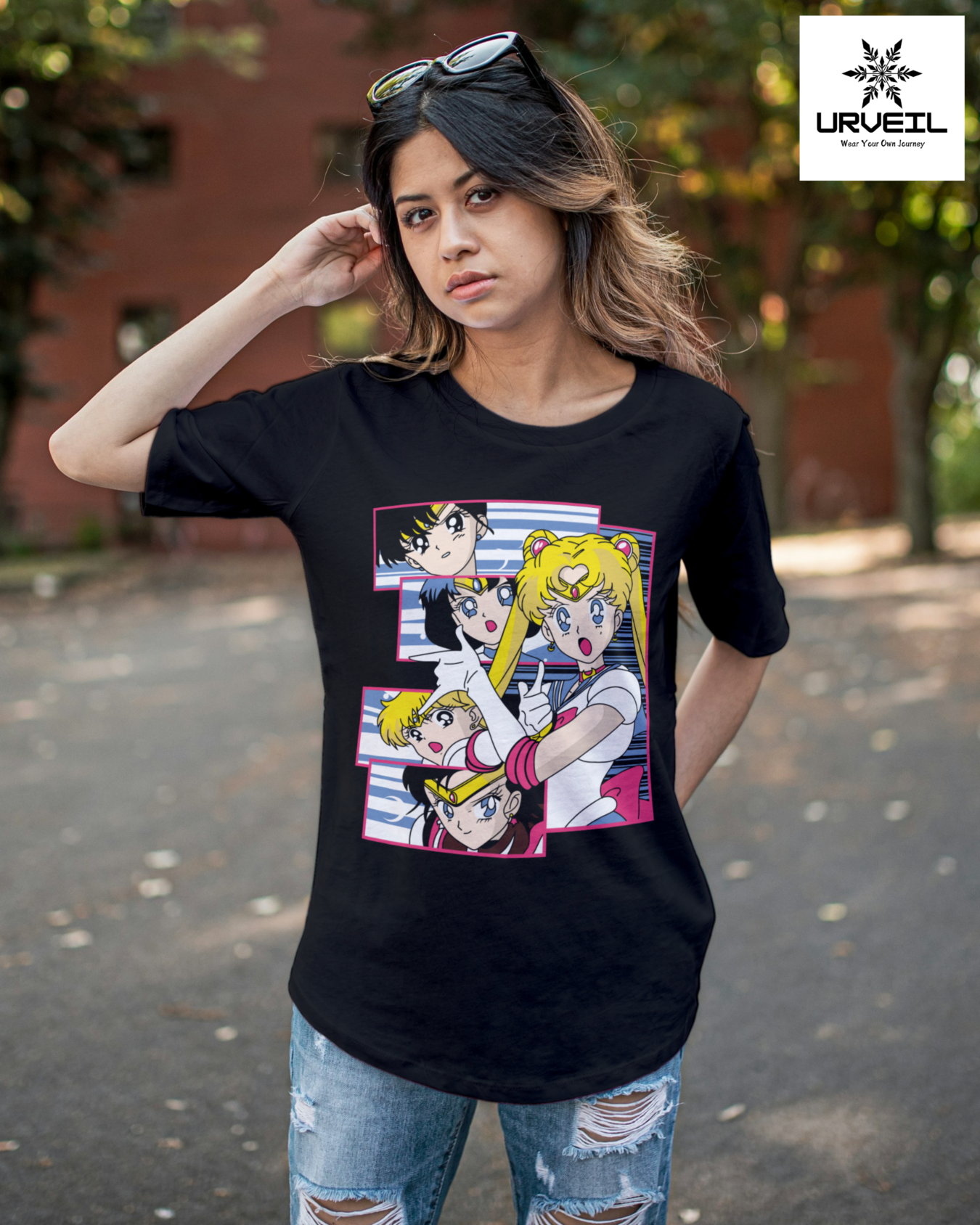 Sailor Moon Graphic Printed Regular Fit T-Shirt