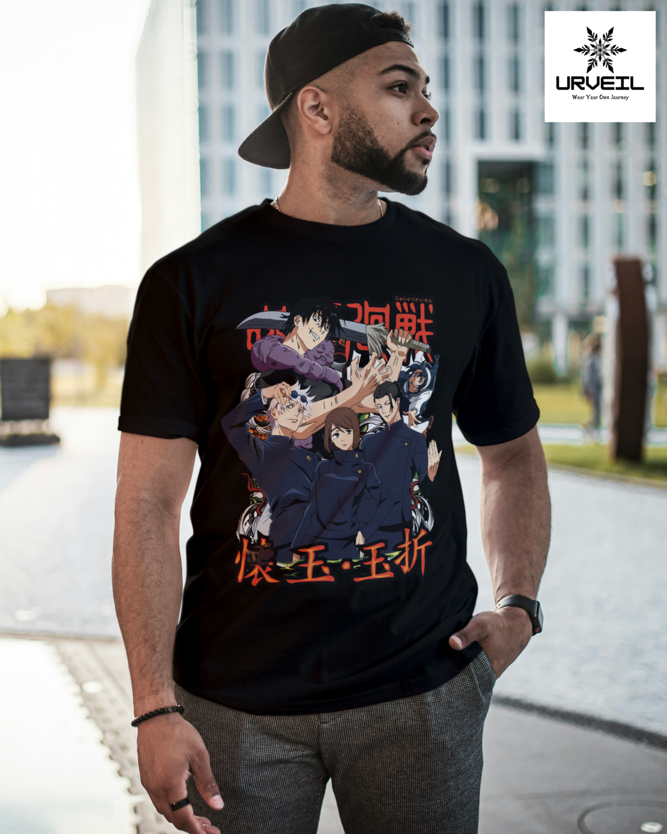 Satoru Gojo Jujutsu Kaisen Graphic Printed Regular Fit T-Shirt