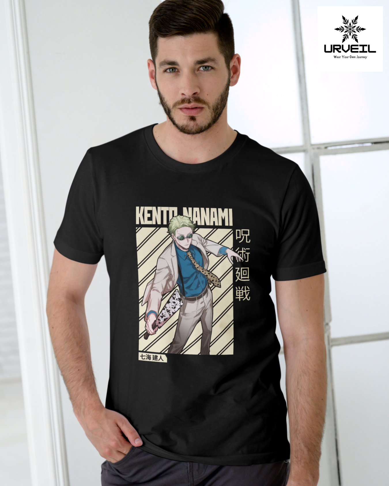 Kento Nanami Jujutsu Kaisen Graphic Printed Regular Fit T-shirt