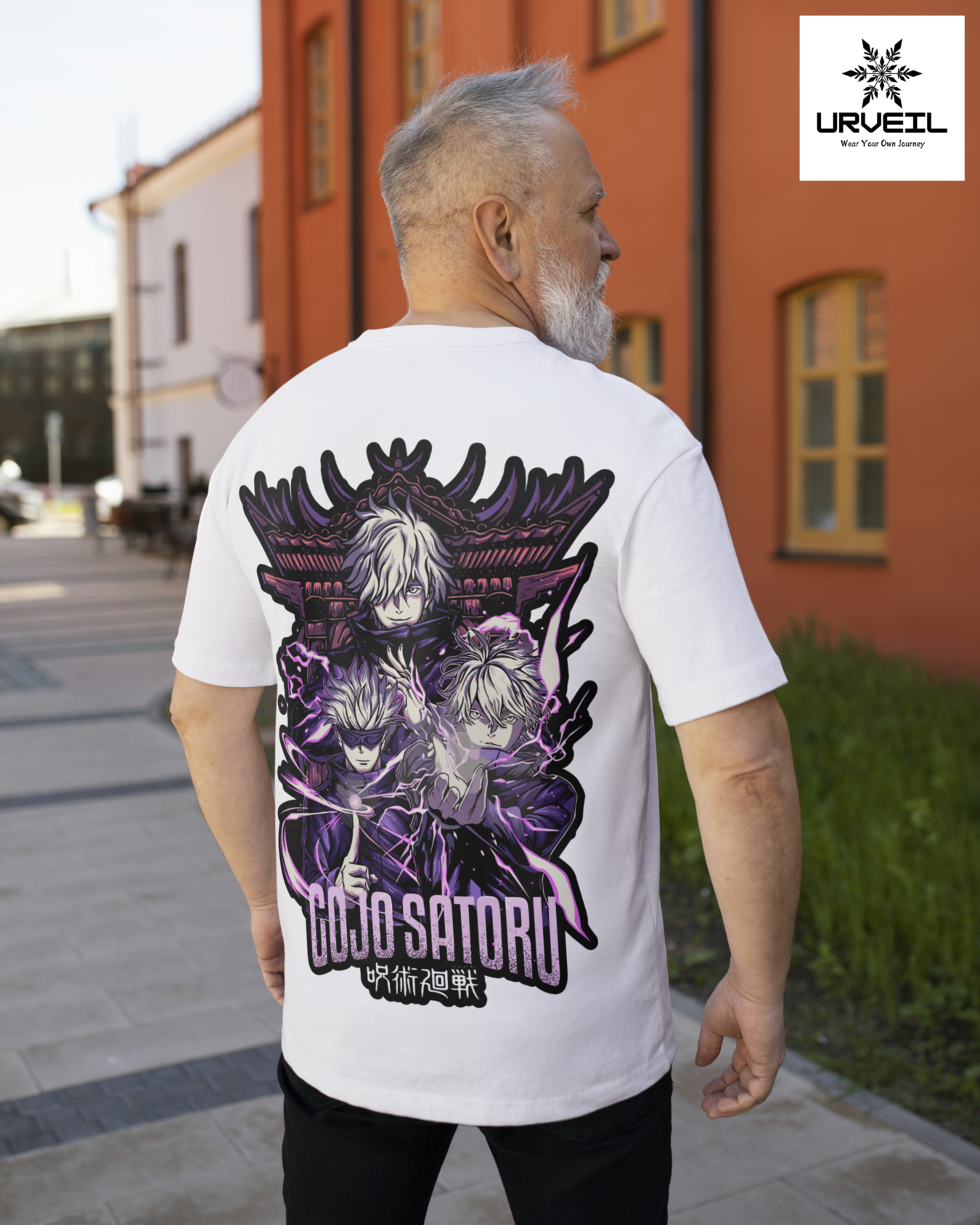 Gojo Satoru Jujutsu Kaisen Graphic Printed Regular Fit T-shirt