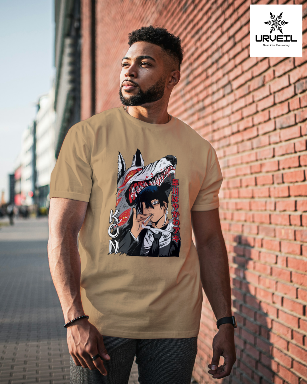 Aki Hayakawa ChainsawMan Graphic Printed Regular Fit T-Shirt