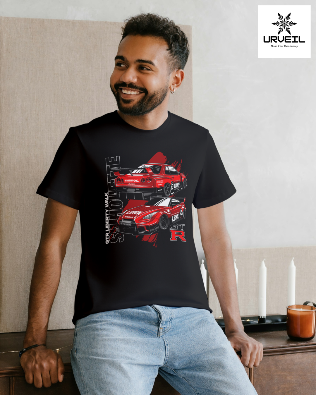 GTR Liberty Walk Graphic Printed Regular Fit T-shirt