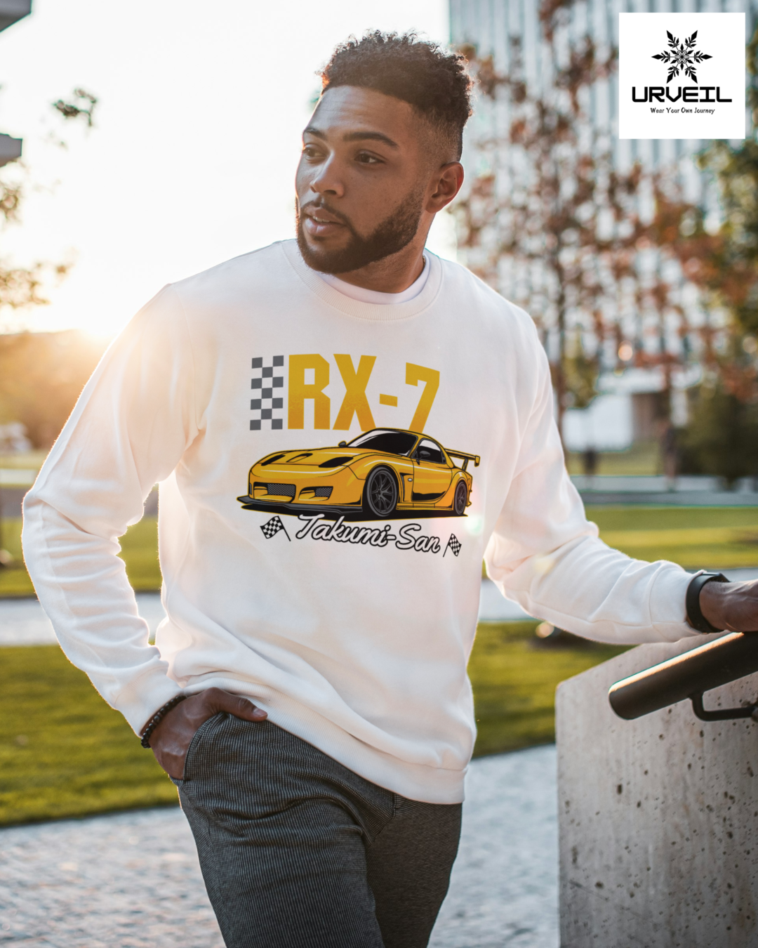 RX-7 Jakumi-San Graphic Printed Sweatshirt