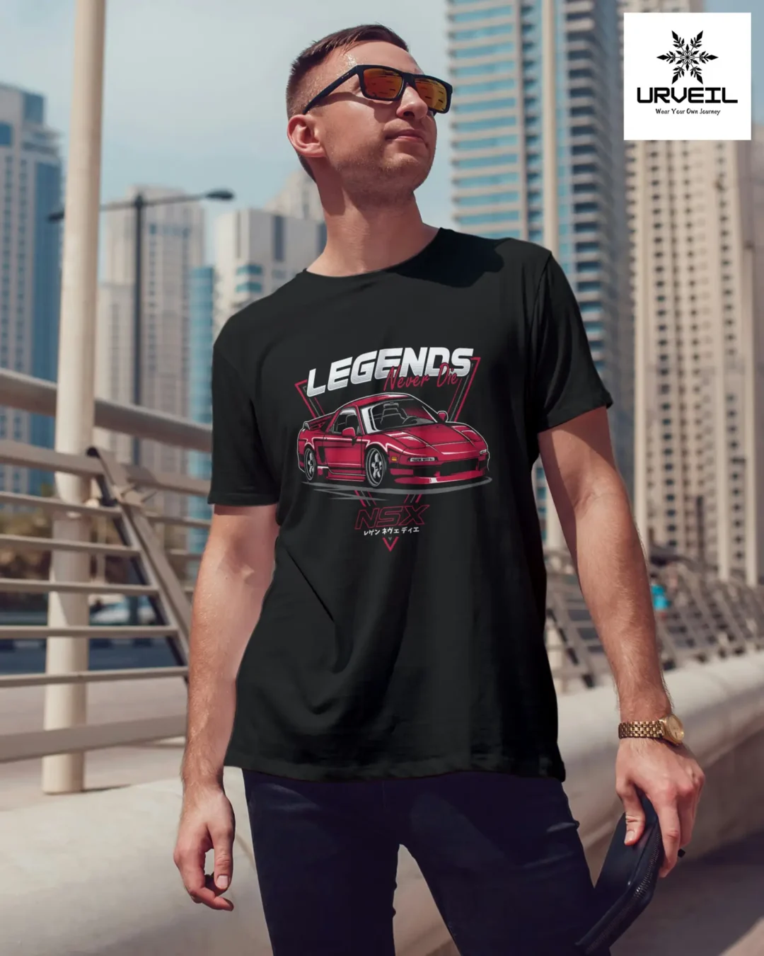NSX Legends Graphic Printed Regular Fit T-shirt