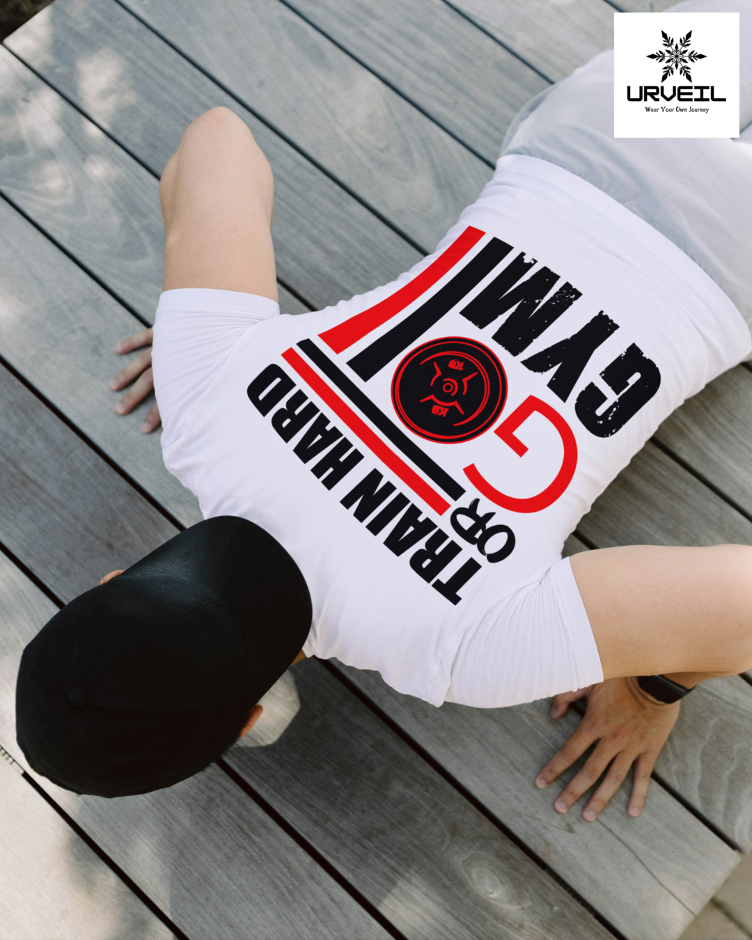Train Hard Or Go GYM Graphic Printed Regular Fit T-shirt