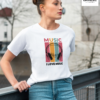Women I Love Music Graphic Printed Regular Fit T-Shirt
