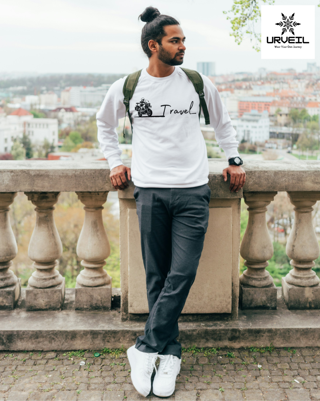 Men Travel Graphic Printed Sweatshirt