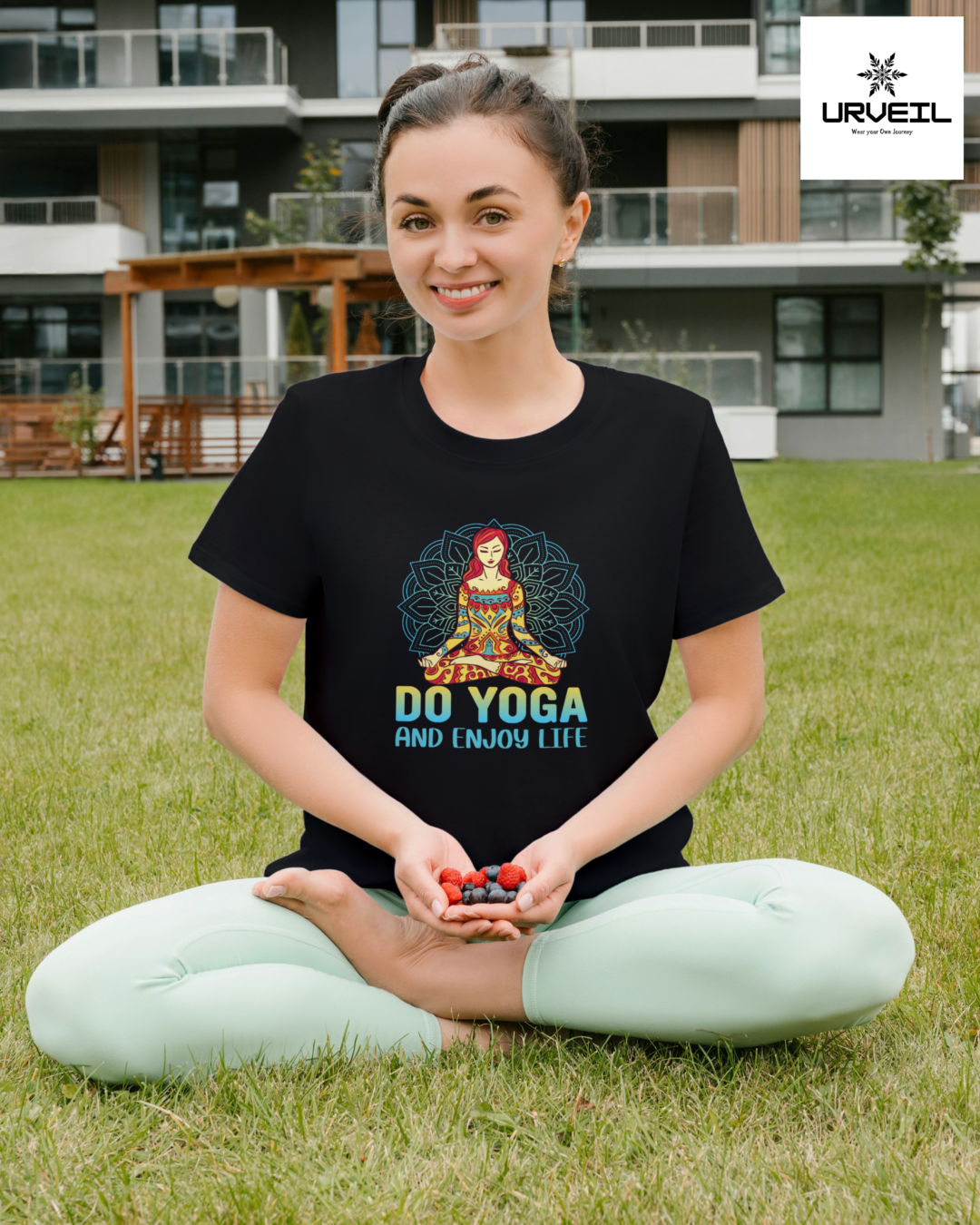 Do Yoga and Enjoy Life Regular Fit T-Shirt