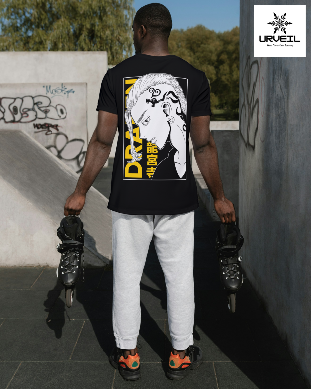 Draken Graphic Printed Regular Fit T-Shirt