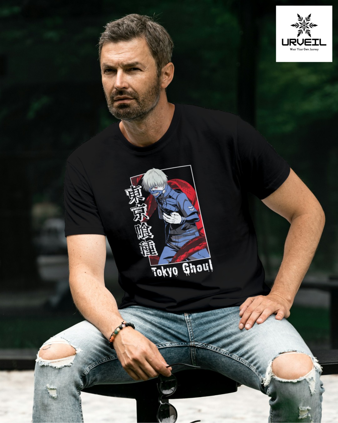 Tokyo Ghoul Graphic Printed Regular Fit T-Shirt