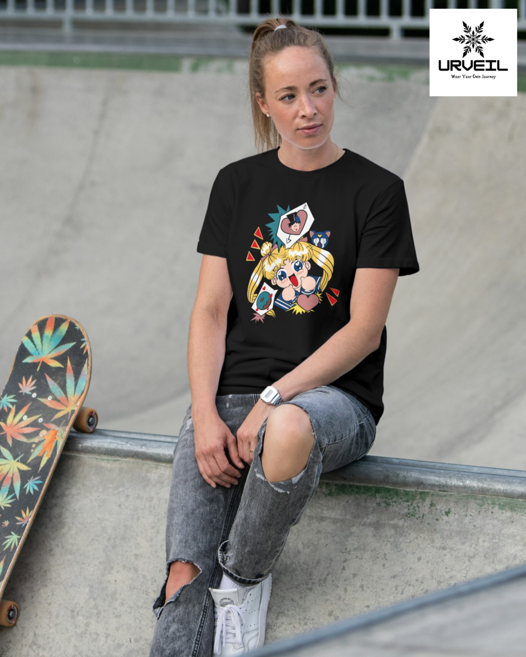 Sailor Moon Graphic Printed Regular Fit T-Stirt