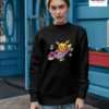 Mini Pikachu Pokémon Graphic Printed Sweatshirt