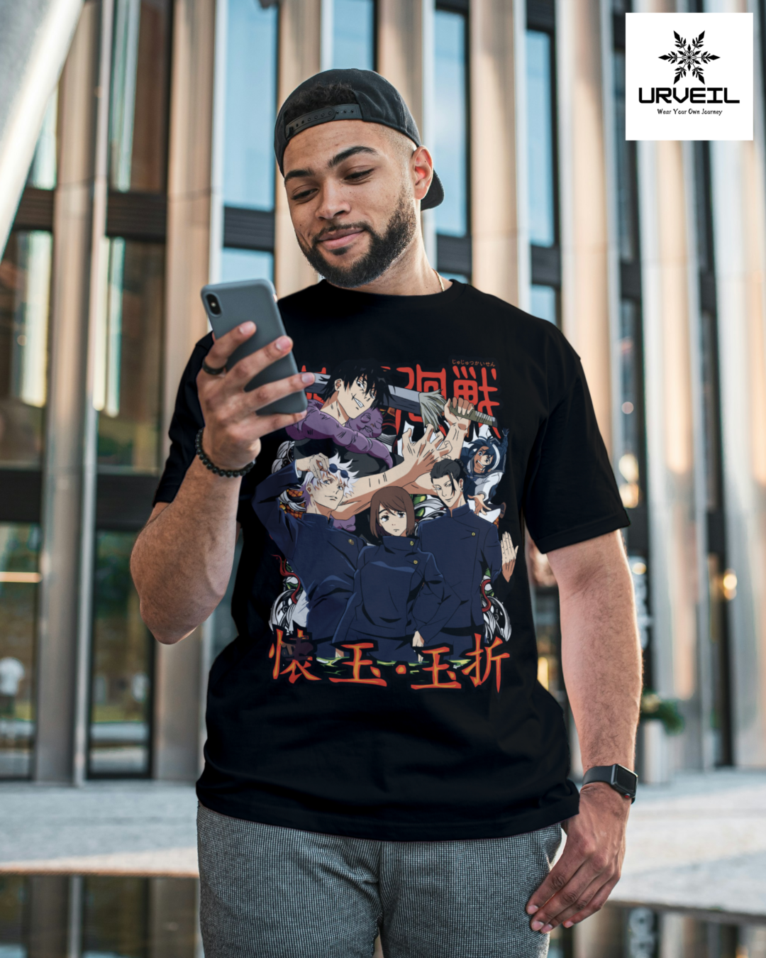 Satoru Gojo Jujutsu Kaisen Graphic Printed Regular Fit T-Shirt