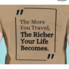 The More You Travel Graphic Printed Regular Fit T-Shirt