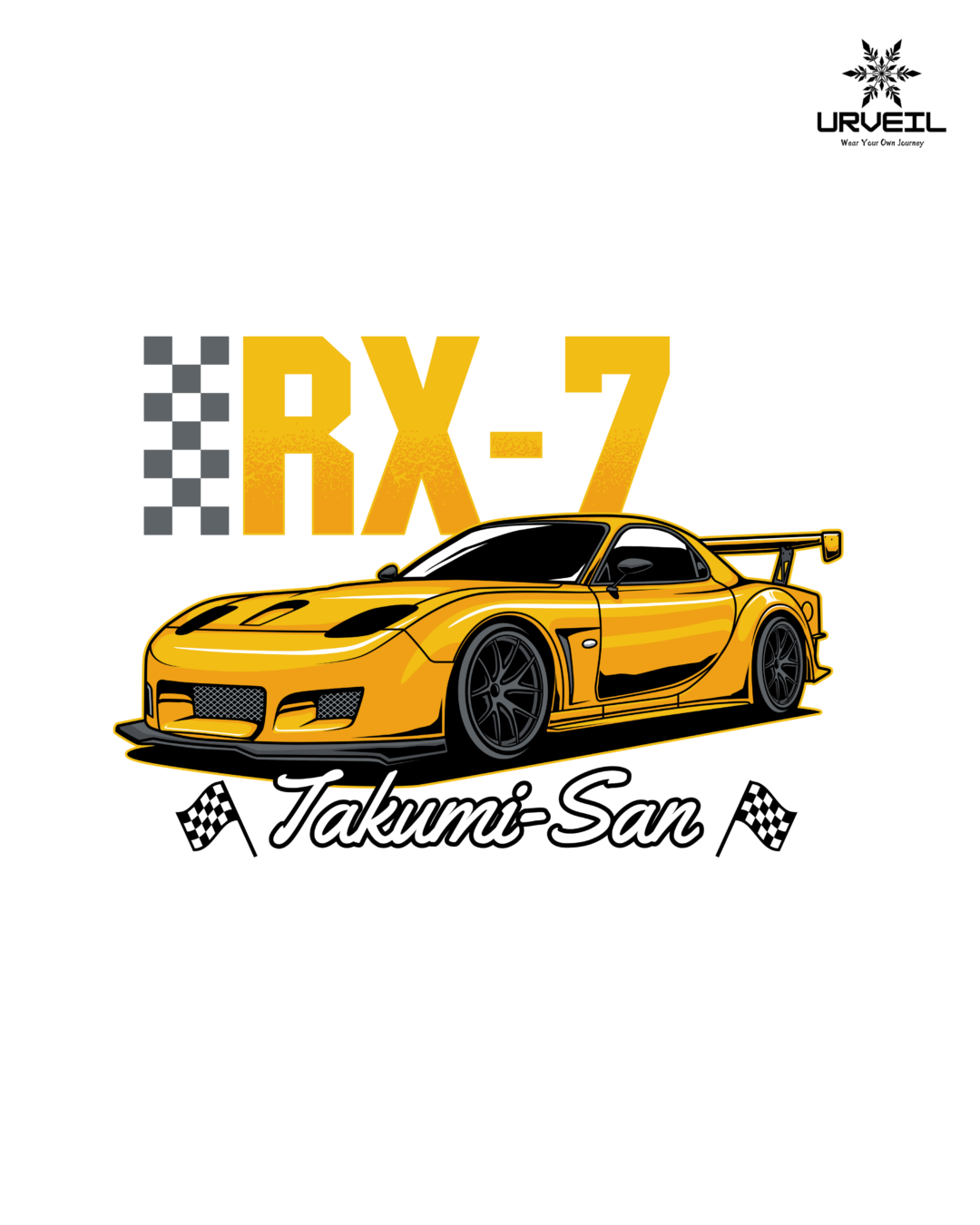 RX-7 Jakumi-San Graphic Printed Sweatshirt