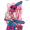 Makima ChainsawMan Graphic Printed Regular Fit T-Shirt