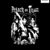 White Red Eren Yeager Attack on Titan Geometry Graphic Regular Fit T-Shirt