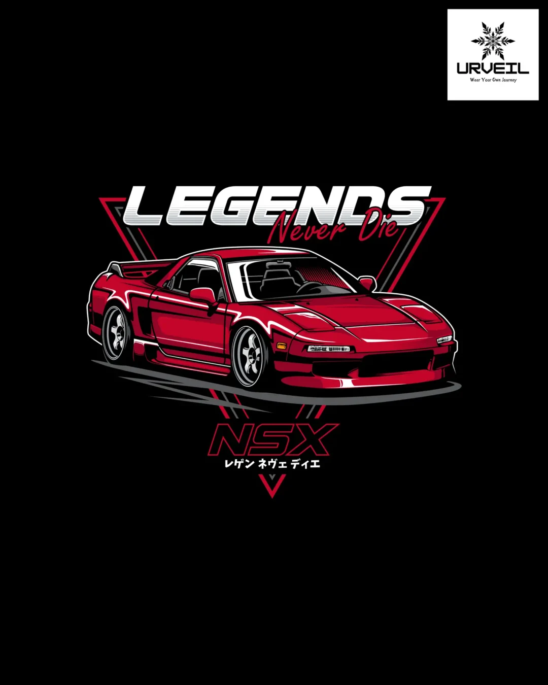 NSX Legends Graphic Printed Regular Fit T-shirt