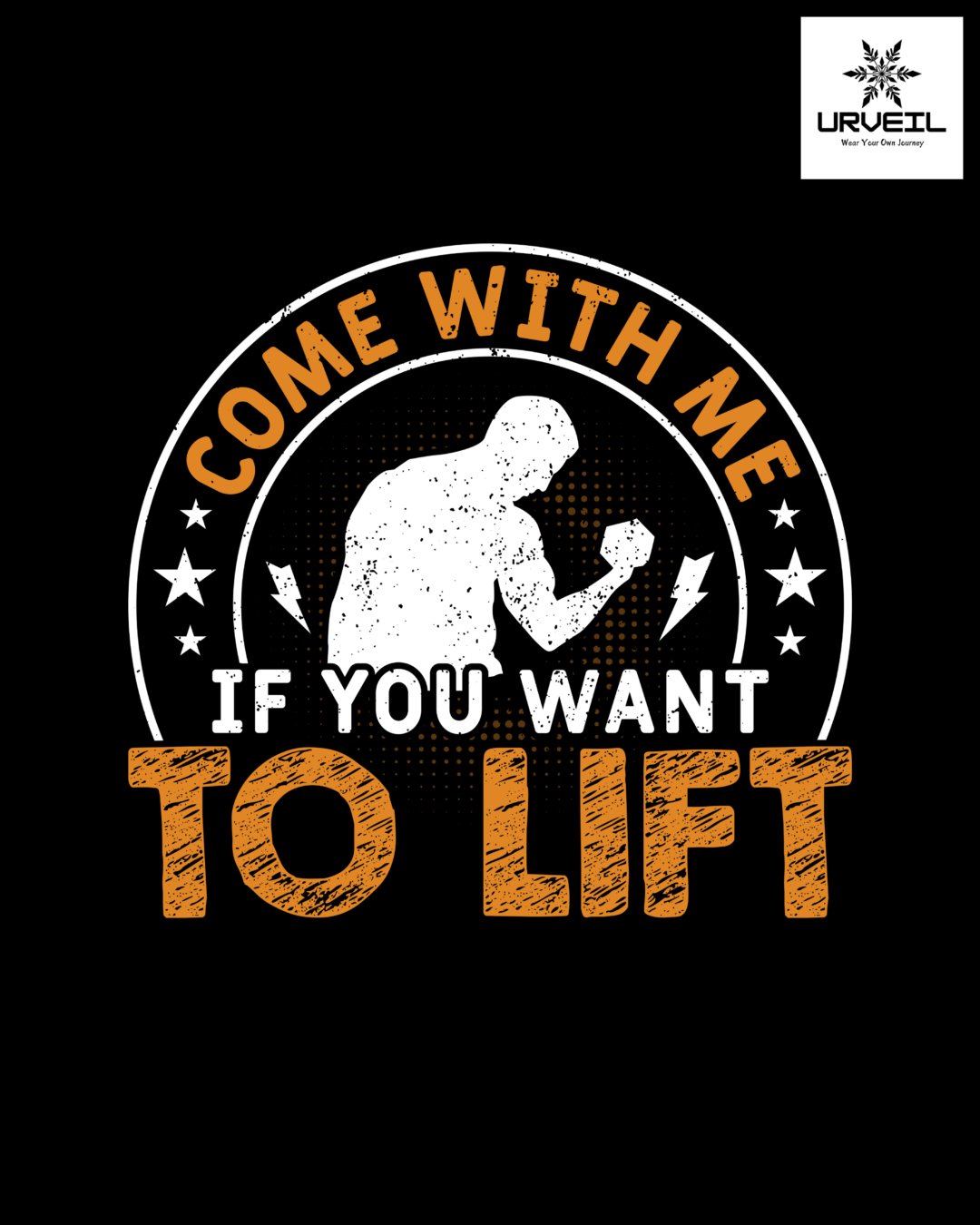 Come With Me GYM Graphic Printed Regular Fit T-shirt