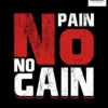 No Pain No Gain Graphic Printed Regular Fit T-shirt