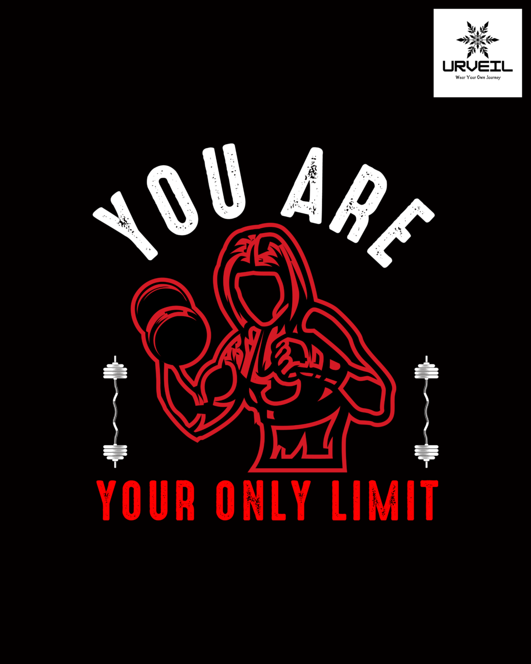 You Are Your Only Limit Graphic Printed Regular Fit T-shirt