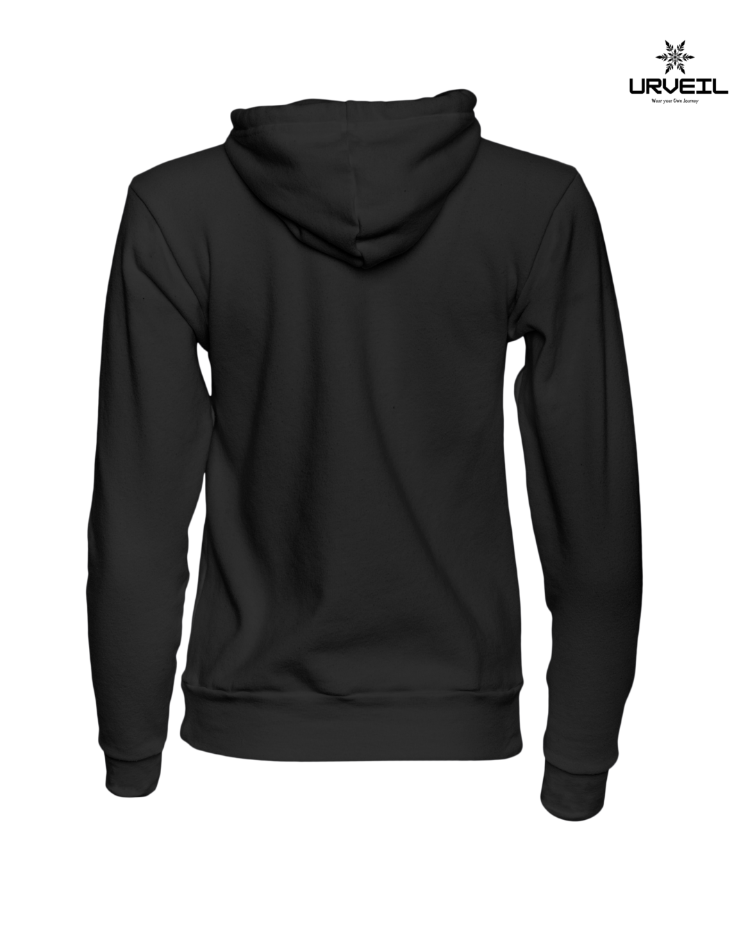 Men Vibe with Music Graphic Printed Hoodie Black